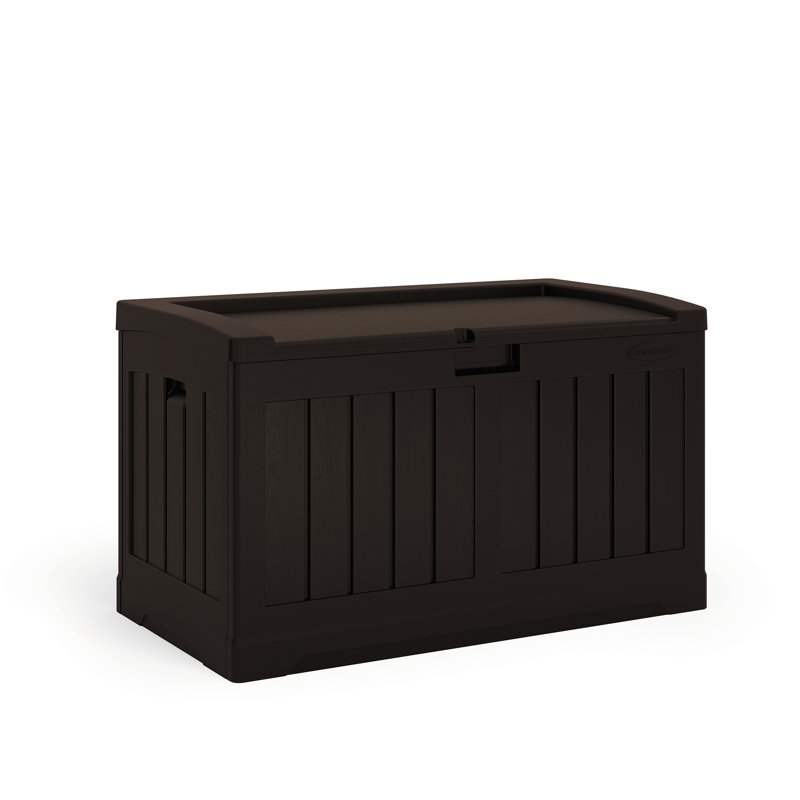 Suncast 50 Gallons Gallon Water Resistant Resin Lockable Deck Box in